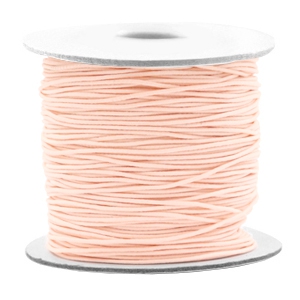 Colored elastic cord 0.8mm peach orange, 5 meter
