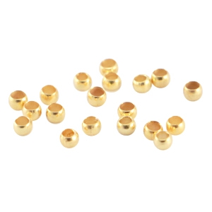 Uxcell 1000Pack 2x2mm Crimp Tube Beads Jewelry Making Crimp End Spacer Bead, Gold Tone, Size: 2 mm x 2 mm