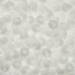 Miyuki rocailles 8/0 3mm opaque matte white 8-402F, 5 gram