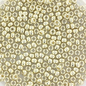 Miyuki seed beads 11/0 2mm Duracoat galvanized silver 11-4201, 5 gram
