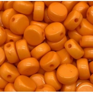 Acryl kralen rond orange, per 5 stuks