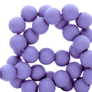 Acrylic beads 4mm ultra violet purple, 5 grams
