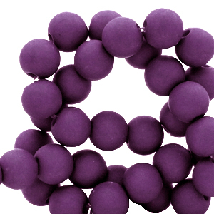 Acrylic beads 4mm tillandsia purple, 5 grams