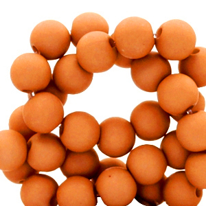 Acrylic beads sandstone orange, 5 grams