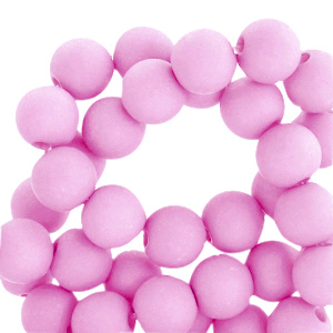 Acrylic beads 6mm orchid purple, 10 grams