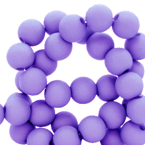 Acryl kralen 8mm matt ultra violet, per 10 gram