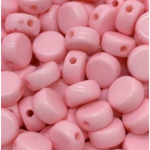 Acrylic beads round pink, per 5 pieces