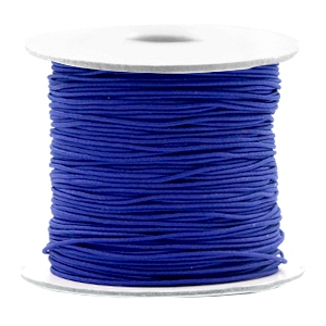 Gekleurd elastiek 0.8mm Cobalt Blauw, 5 meter