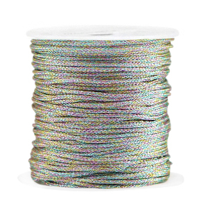 Macramé wire 1 mm Multicolor Metallic, 1 meter