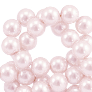 Glass Pearls 4mm Lichtroze, per 10 pieces