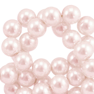 Glass Pearls 6mm Light Rose, per 10 pieces