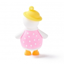 Kawaii charm cute duck polka dot dress, per piece