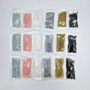 Seed beads assortment 2, 3 and 4 mm Basic colours