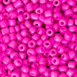 Rocailles 3mm neon pink, 15 gram