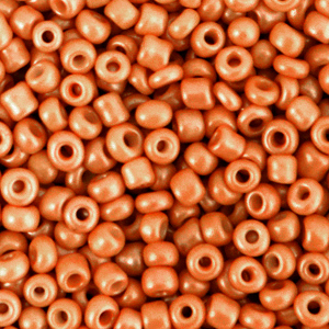 Rocailles 3mm orange brown, 15 gram
