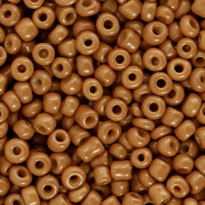Rocailles 3mm honeycomb brown, 15 gram