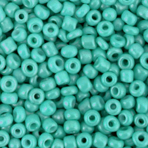 Rocailles 3mm Teal Green Blauw groen, 15 gram